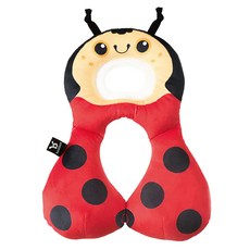 Benbat 寶寶旅遊頸枕 1-4歲寶寶適用 短毛絨材質, 瓢蟲, 1個