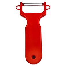 魔法阿桑 日式皮引 不鏽鋼削皮器 PP塑膠柄, 紅色, 4個