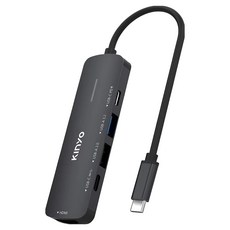 Kinyo 五合一多功能擴充座 97 x 28.5 x 11.2mm 38.2g, KCR-415, 1個