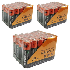 MAGICELL 無敵牌環保電池3號 20個裝 - 持久耐用 環保節能, 3組