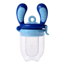 kidsme 咬咬樂輔食器, 適用年齡四個月以上, 固體食物餵哺器, 藍色, 1個