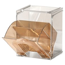 小麥購物 家居桌面茶包置物架 L309, 1個, 透明橙