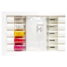 nailmatic LAB 法式成人指彩DIY任意玩 Set 巴黎玫瑰粉套組 植物萃取, 5色調色基色顏料 + 5瓶空玻璃瓶 + 10支吸管吸器 + 5張標籤註記貼紙 + 1本小冊子, 1組