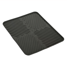 VERSA 長方碗盤瀝水墊，41 x 31 x 1.3 cm，PP塑料, 1個, 黑色