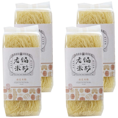 老鍋米粉 純米南瓜米粉, 92%在來米+8%新鮮南瓜, 無麩質, 無人工香料, 無人工色素, 無人工甜味劑, 200g, 4包