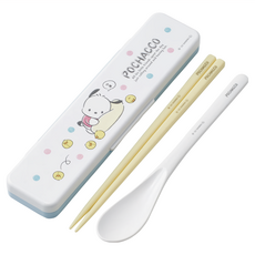 CCS3SAAG 兒童餐具組湯匙筷子組, 湯匙 + 筷子 + 外盒, 帢帕狗, 1組