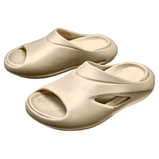 bebehome 輕便厚底防滑休閒潮流拼色洞洞鞋