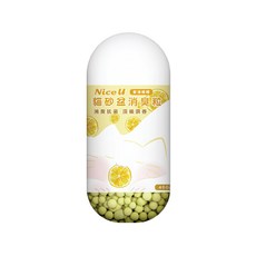 Nice u 毛樂趣 貓砂盆消臭粒, 450g, 適用多種貓砂, 1瓶