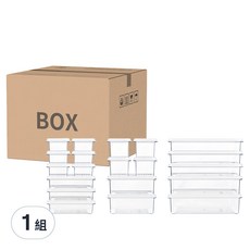 Changsin Living 昌信生活 SENSE 保鮮盒 Set 20入 (小款1號+小款2號+中款1號+中款2號+大款1號+大款2號), 1組