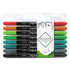 SOLRITA 雙頭水性美術筆 - 水彩筆 Forest, 8色, 1組