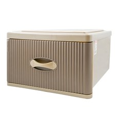 KEYWAY 聯府 XL風尚抽屜整理箱 26L 475 x 400 x 250mm, 咖啡色, 1個