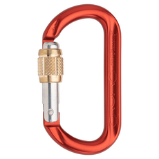 AUSTRIALPIN OVALO Screwlock 鋁合金手動O型鉤環, 111 x 72mm, Red, 1個