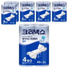 Kleenex 拋棄式抹布 藍色款 45張, 2捲, 6袋