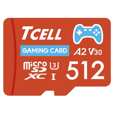 TCELL 冠元科技 MicroSDXC 遊戲專用記憶卡 A2等級 附SD轉接卡 512GB, 1個