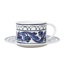 Twig NEWYORK Blue Bird 咖啡杯盤單人組, 藍色 + 白色, 1組