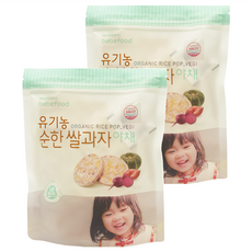 bebefood 寶寶福德 糙米餅 1歲以上, 蔬菜口味, 25g, 2包