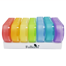 Fullicon 護立康 7日彩虹保健盒 PP(聚丙烯共聚物)塑膠材質 尺寸10.3 x 6 x 4.5cm, 1個