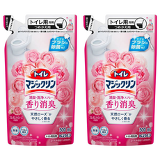 Kao 花王 Magiclean 魔術靈 浴廁消臭噴霧補充包 天然玫瑰花香, 300ml, 2包