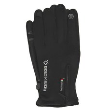 GOLOV.EJOy 抗寒防風手套, 五指觸屏, PU材質防滑耐磨, 加絨內裡保暖, 單一顏色, S