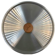 CAMP LAND 白金野炊電蝕平底鍋蓋 SUS304不鏽鋼, 24cm, 1個