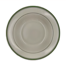 Tuxton 進口磁湯碗 綠邊 8 3/4" TGB-003, 白色, 1個