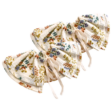 純棉紗布口水巾, 繁花, 2條