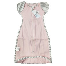 彈力棉質嬰兒蝴蝶型包巾, 0-9個月, 開袖, M, 粉色