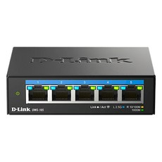 D-Link 多網速非網管5埠網路交換器, DMS-105, 1個