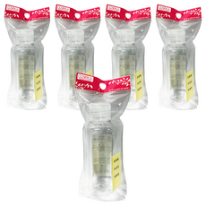 台灣 COSMOS 蓋瓶 100ml, 透明色, 5個