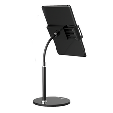 Kakusiga 360度調整 可彎曲手機平板桌面支架 KSC-463 金屬鐵+ABS材質, 1個, 黑色