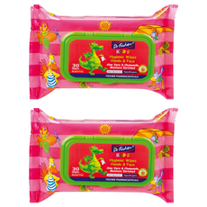 Dr.Fischer 費雪博士 蘋果香濕紙巾 含蘆薈和洋甘菊, 30張, 2包