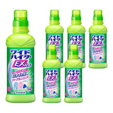 Kao 花王 Wide Haiter 彩色衣物 衣物漂白水, 環保補充包方便存放, 600ml, 6瓶