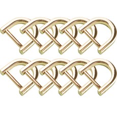 D型環 20mm 10入 金色, 10個, 金子