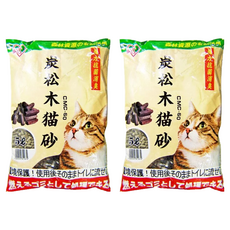 IRIS OHYAMA 愛麗思歐雅瑪 松木貓砂, 5L, 2袋, 木炭