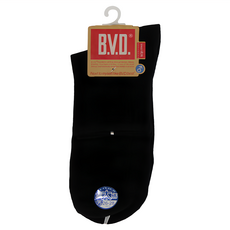 B.V.D. 男學生襪 B378 加大, 26~28cm, 黑色, 12雙