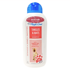 Magic Coat 抗糾結洗毛精，含綠茶萃取精華，紫羅蘭香味, 473ml, 1瓶
