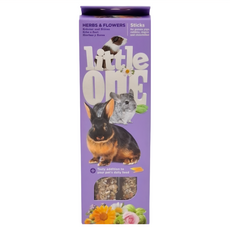 little onE 花草點心棒 32290 55g 2個入, 倉鼠兔子天竺鼠磨牙點心, 1盒