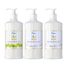 Fees BEBE 嬰兒肌膚滋潤保濕乳液養護組 附提袋 棉花乳液 2瓶 + 香蘋乳液, 300ml, 1組