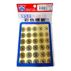 華麗牌 S尺寸標籤 16mm, WL-3410, 8400張, 1盒
