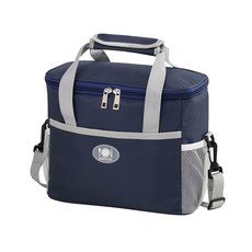 iSFun 便當保溫 大容量加厚防水便攜式便當袋, 1個, 藏青色