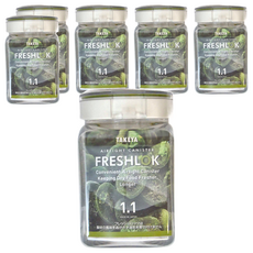 TAKEYA 密封收納罐 日本制 1.1L, 6個