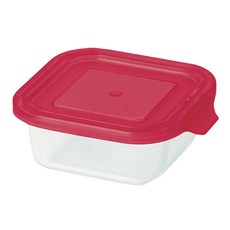 珍珠金屬 耐熱玻璃方形儲存罐 Pyrex CP-8612, 290ml, 1個