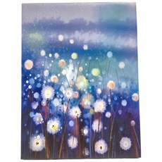 24mama 掛畫 單聯式 抽象 春天 繪畫藝術 植物花卉夏天插圖 蒲公英花園 30x40cm, 無框