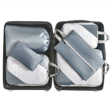 MODCON 摩肯 ..., 大42 x 33 x 9cm + 中38 x 27 x 9cm + 小32 x 22 x 9cm + 抽繩包50 x 34cm + 鞋包40 x 23cm + 平板包33.5 x 25.5cm, 灰色