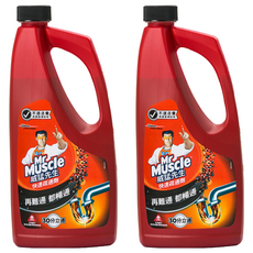 威猛先生快速疏通劑，30分鐘快速暢通，有效除菌，適用於馬桶及各種水管阻塞, 960ml, 2瓶