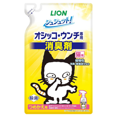 LION 獅王 99.9%廁所臭臭除 愛貓用 補充包 植物性消臭 除菌, 1入, 280ml