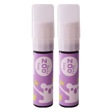 ZOO 抗菌滋潤香氛口袋肥皂 攜帶型 藍風鈴 花椰菜無尾熊吃綠葉,10g,2瓶