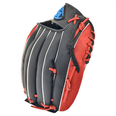 LOUISVILLE Slugger 路易斯威爾 2.0系列 LS 棒壘手套 BG T字型 LB32201SC3 600g, 黑色 + 紅色, 1個