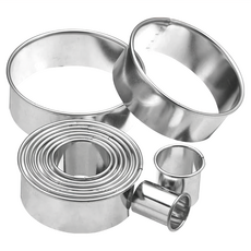 KitchenCraft 餅乾模具套裝 11件餅乾切割器 不銹鋼材質, 圓形, 1組