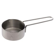 百貨King 金屬量杯 1/4 CUP, 不鏽鋼, 60ml, 3個